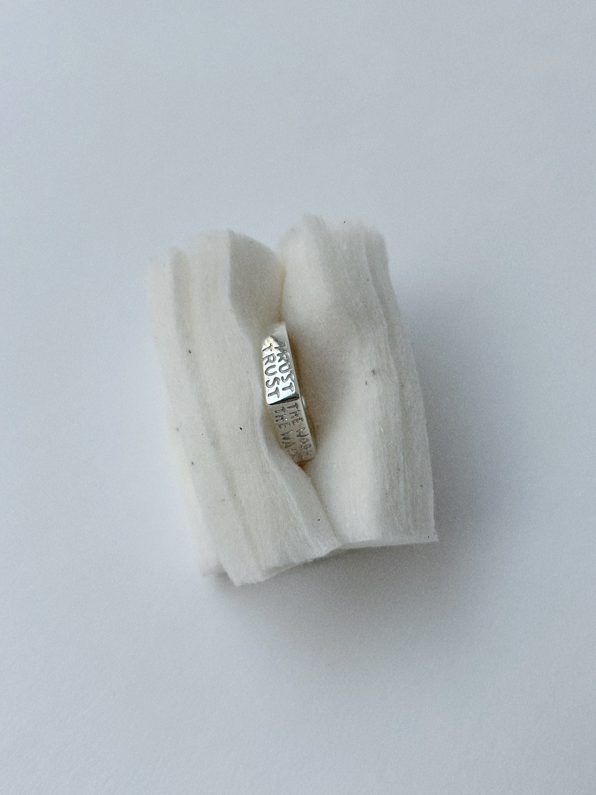 TRUST THE WORK TRUST THE WAIT – RING