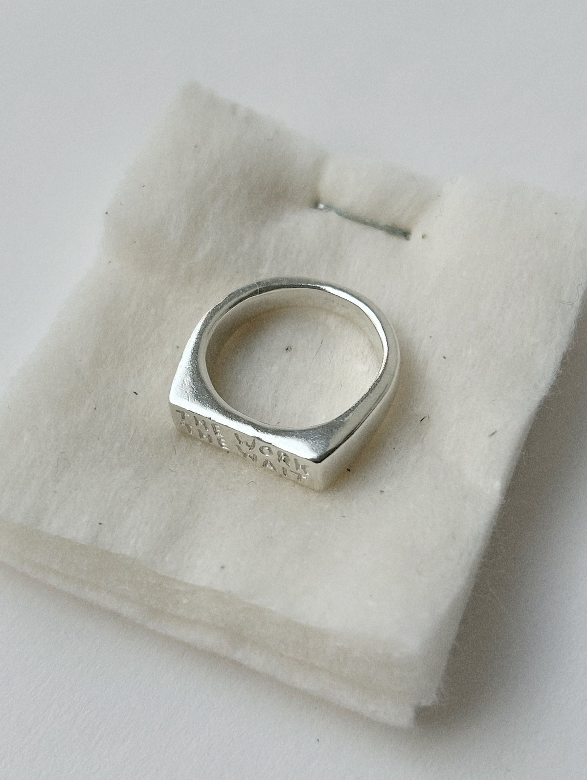 TRUST THE WORK TRUST THE WAIT – RING