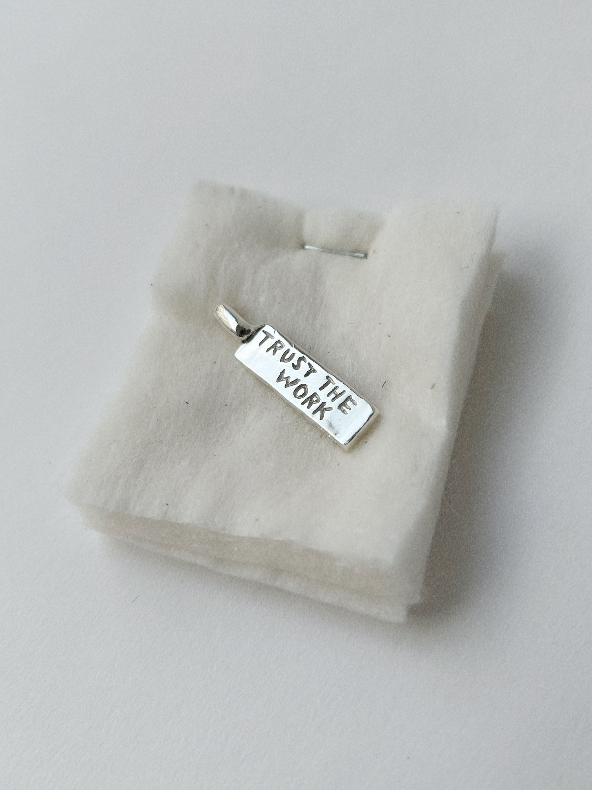 TRUST THE WORK TRUST THE WAIT – PENDANT