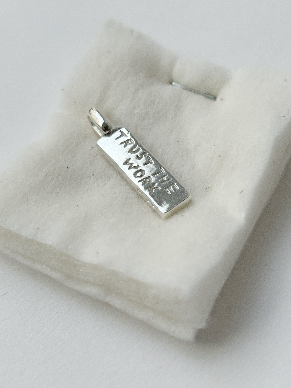 TRUST THE WORK TRUST THE WAIT – PENDANT