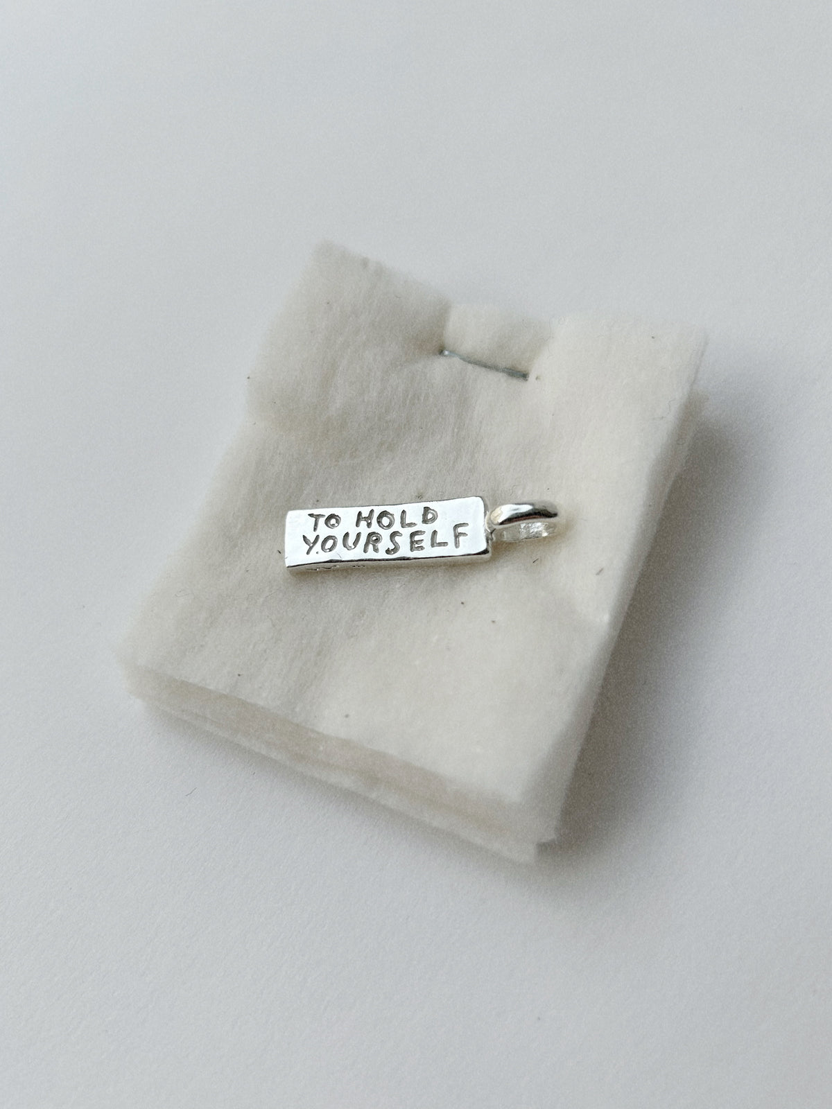 TO HOLD YOURSELF GENTLY – PENDANT