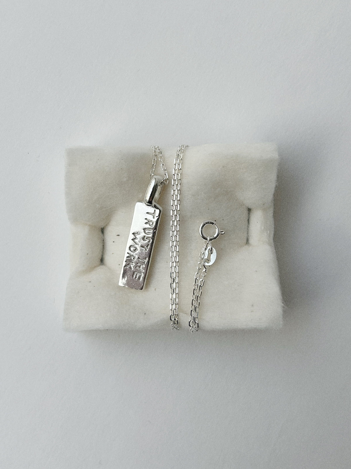 TRUST THE WORK TRUST THE WAIT – PENDANT