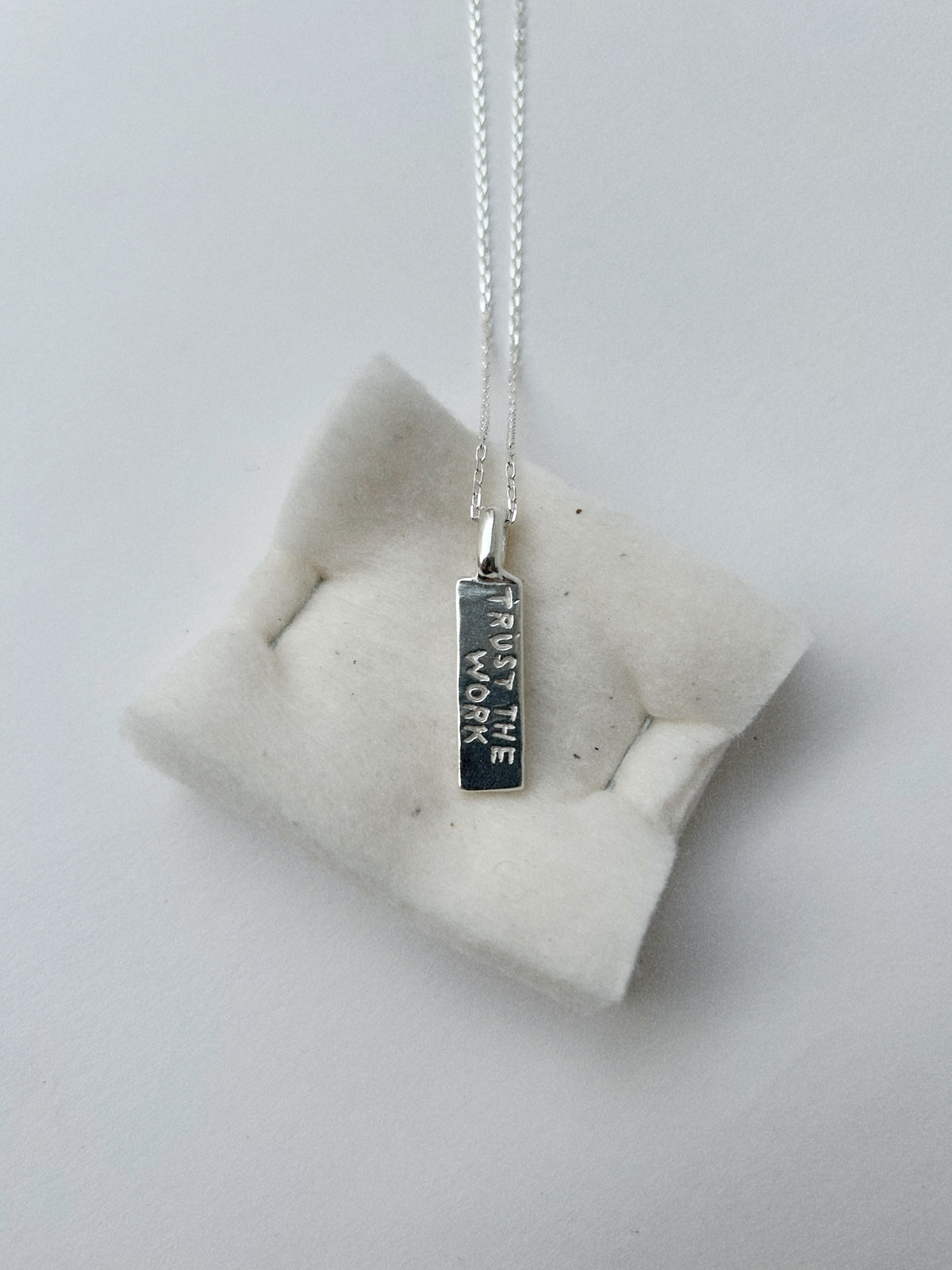 TRUST THE WORK TRUST THE WAIT – PENDANT