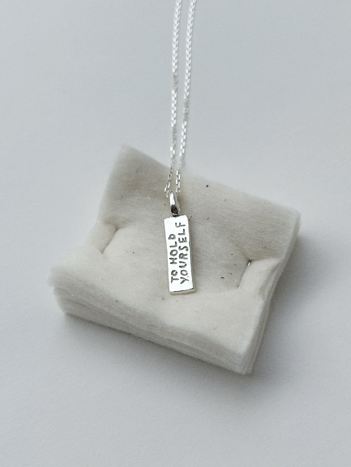 TO HOLD YOURSELF GENTLY – PENDANT