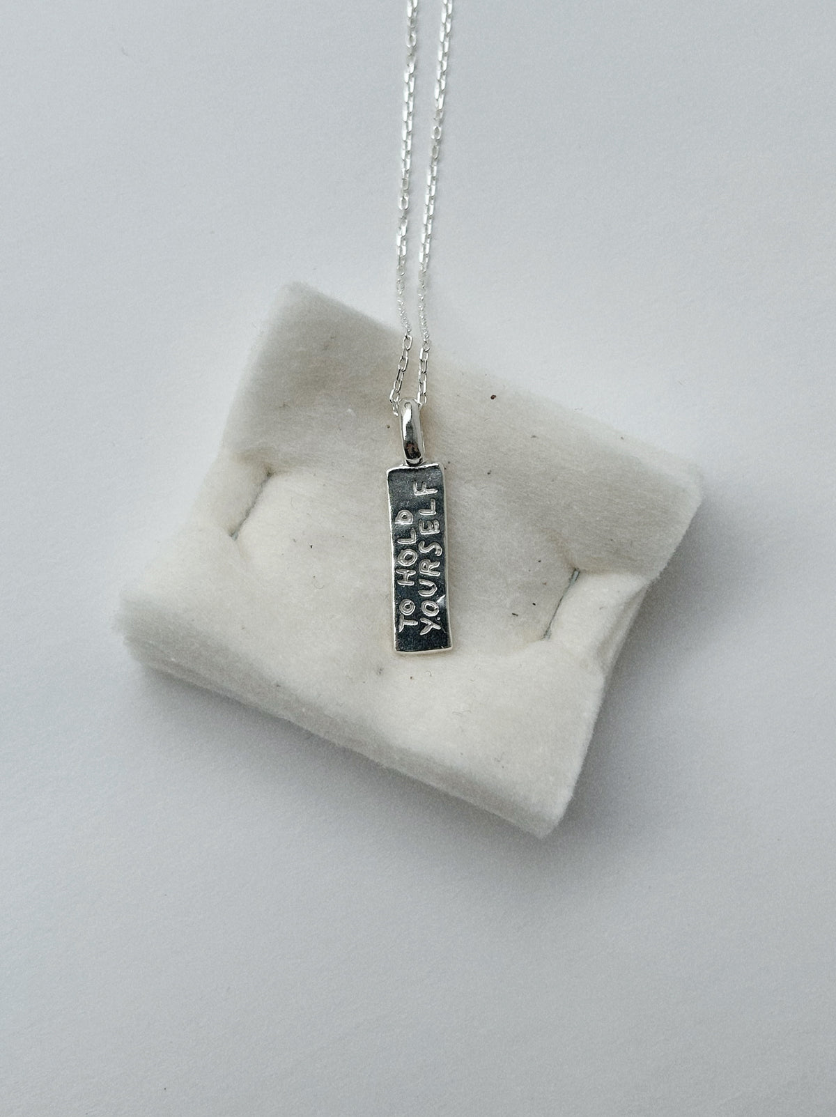 TO HOLD YOURSELF GENTLY – PENDANT
