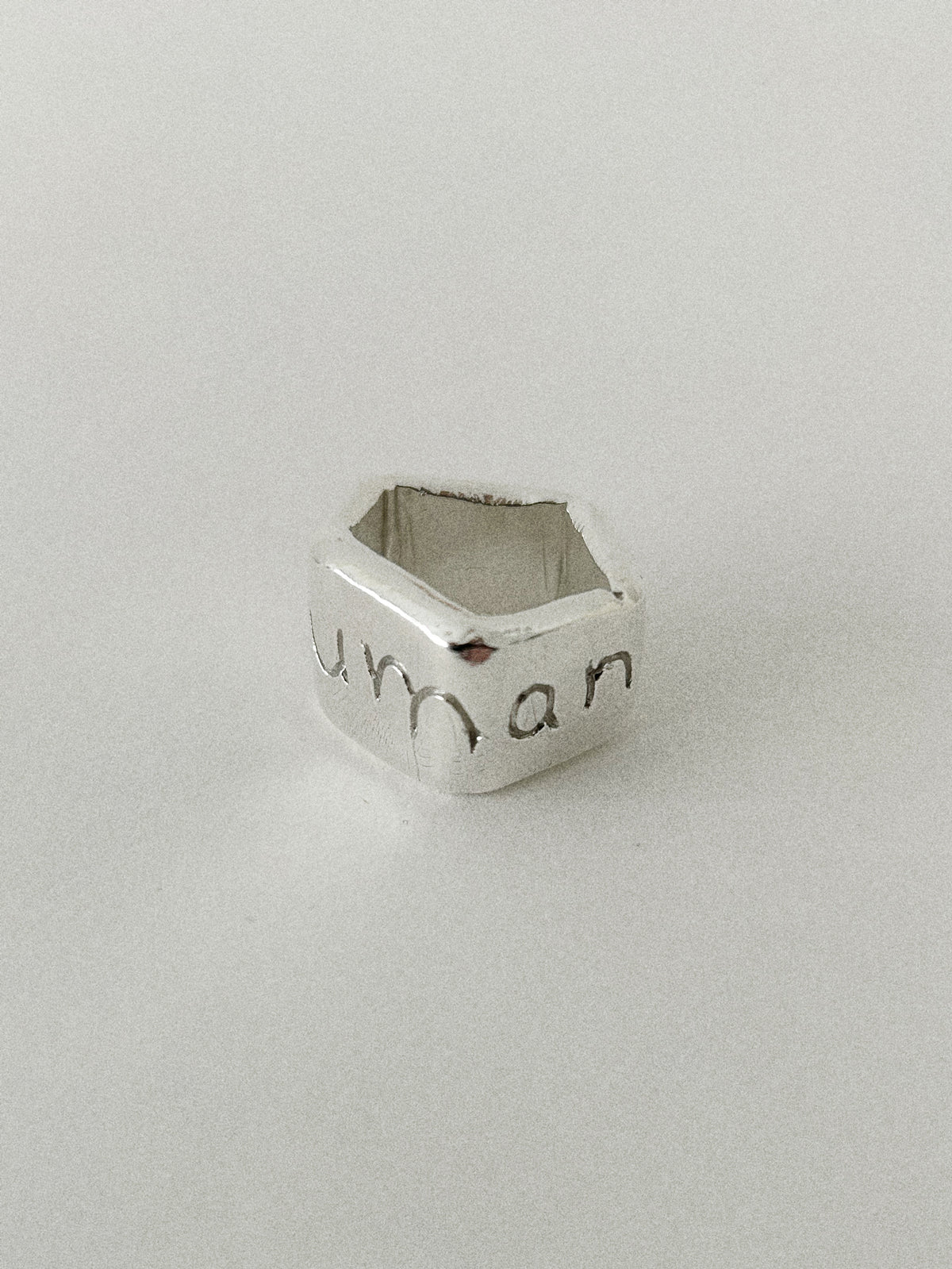'HUMANIST' BOLD RING (WRITTEN)