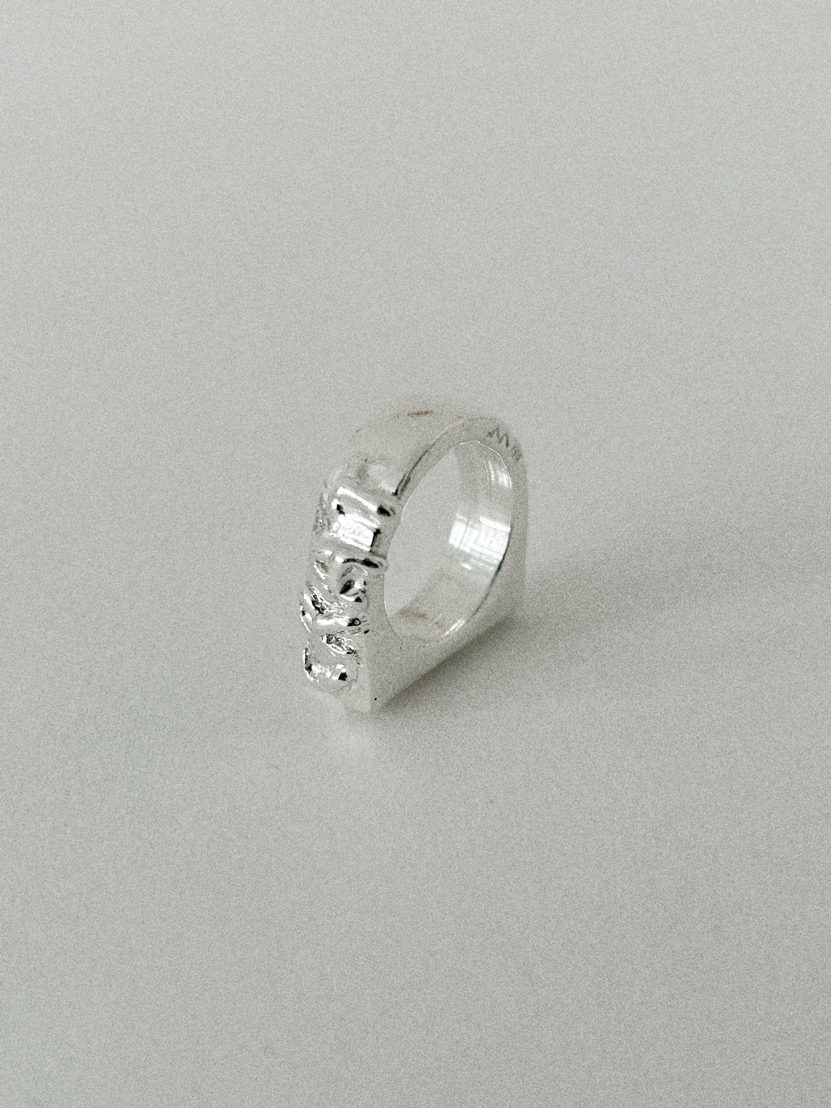 'DEMOCRAT' SIGNET RING (MOLTEN)