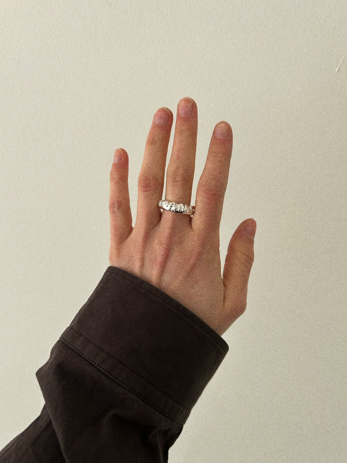'HUMANIST' ORGANIC RING (MOLTEN)
