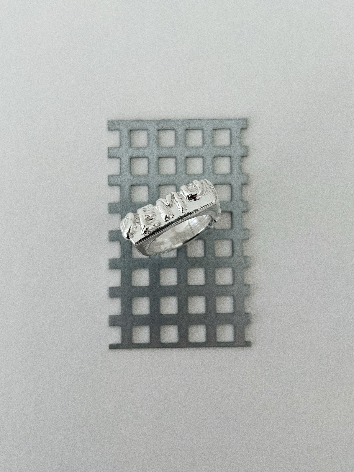 'DEMOCRAT' SIGNET RING (MOLTEN)