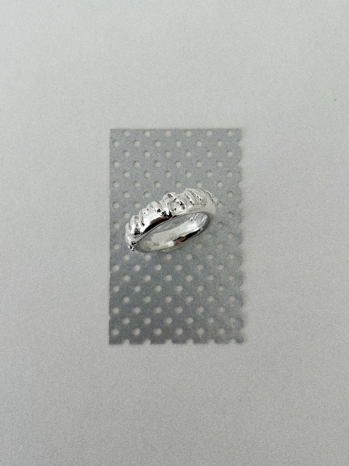'HUMANIST' ORGANIC RING (MOLTEN)