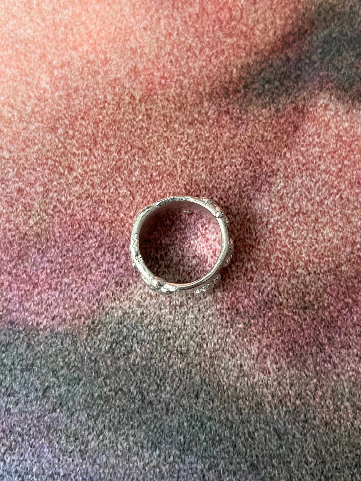 A LOT OF FLOWERS – wide band ring