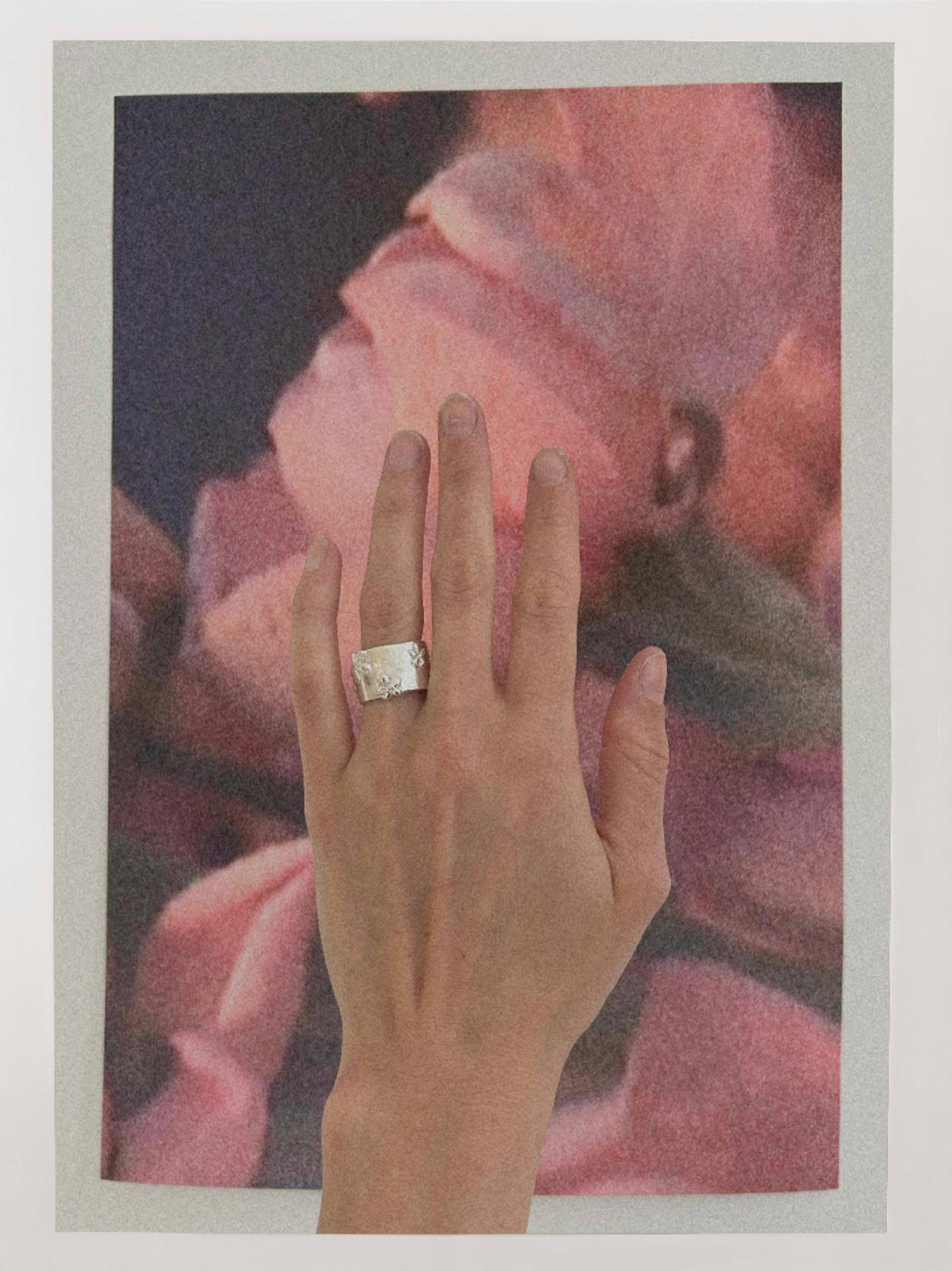 A LOT OF FLOWERS – wide band ring