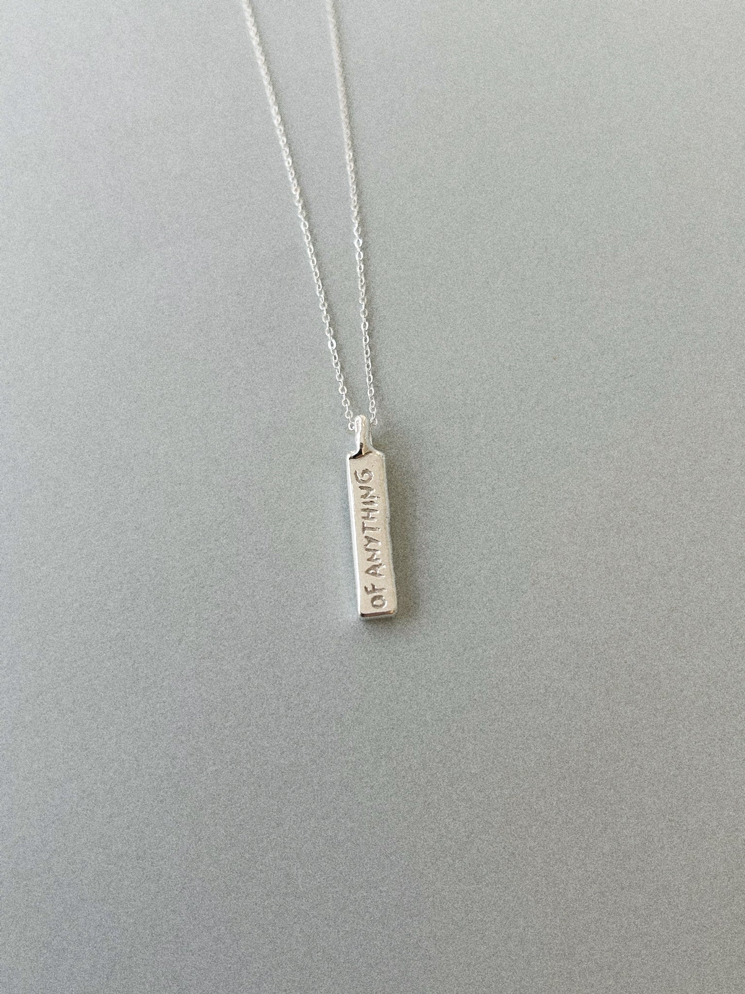 THE ABSURDITY OF ANYTHING